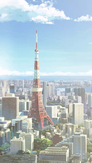 Tokyo Anime Tower Aerial View Wallpaper