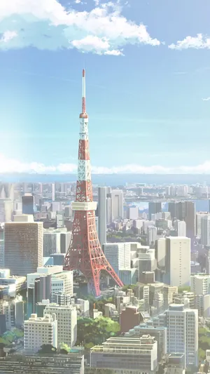 Tokyo Anime Tower Aerial View Wallpaper