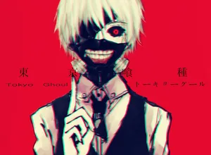 Tokyo Ghoul's Hide's Glamorous Mask Wallpaper