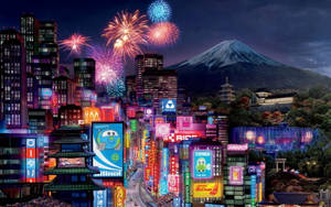 Tokyo, Japan Cars 2 Wallpaper