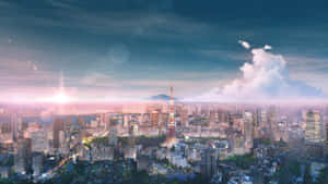 Tokyo Skylineat Dusk Wallpaper