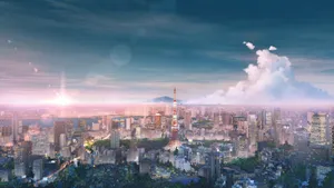 Tokyo Skylineat Dusk Wallpaper