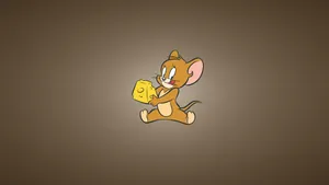 Tom And Jerry Holding Cheese Wallpaper