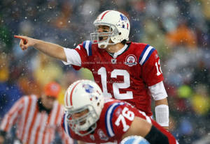 Tom Brady Red White And Blue Wallpaper