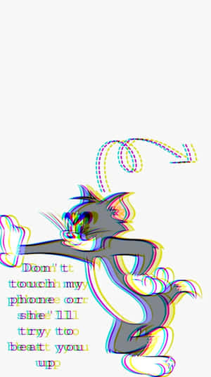 Tom Cat Cute Matching Best Friend Home Screen Wallpaper