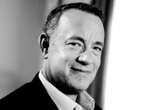 Tom Hanks Monochromatic Greyscale Wallpaper