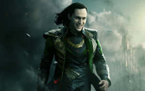 Tom Hiddleston As The Loki From Marvel Wallpaper