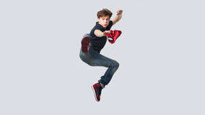 Tom Holland Funny Photoshoot Wallpaper