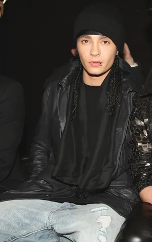 Tom Kaulitz Beanieand Leather Jacket Wallpaper
