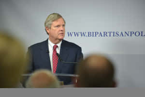 Tom Vilsack Looking At Someone Wallpaper