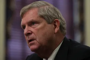 Tom Vilsack Looking Upset Wallpaper