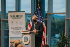 Tom Vilsack Wearing Black Mask Wallpaper