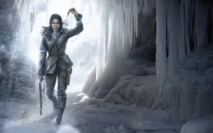 Tomb Raider Game Ice Cave Wallpaper