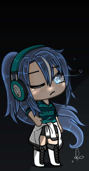 Tomboy Girl With Blue Hair Wallpaper