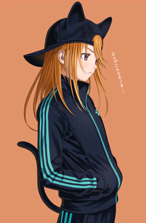 Tomboy Girl With Cat Ears Wallpaper