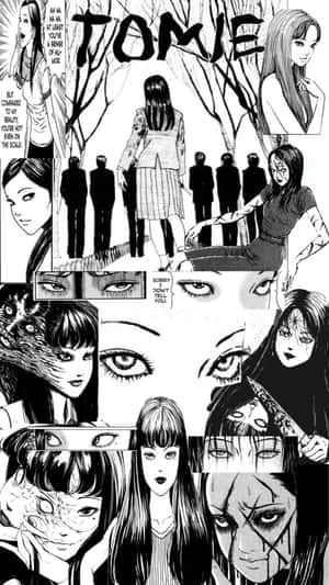 Tomie Comic Illustration Wallpaper