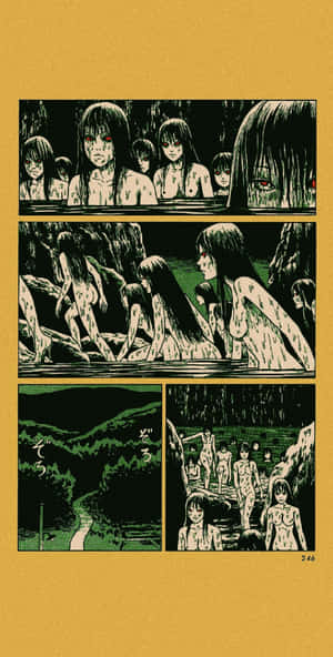 Tomie Comic Strip Wallpaper