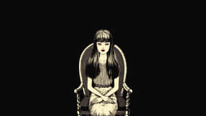 Tomie On Chair Wallpaper