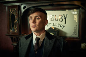 Tommy Shelby 4k Distillery Wallpaper