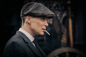 Tommy Shelby 4k Smoking Cigarette Wallpaper