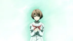 Tomodachi Game Anime Character Serious Expression Wallpaper