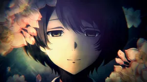 Tomodachi Game Anime Character Smiling Wallpaper