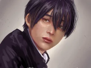 Tomodachi Game Intense Gaze Wallpaper