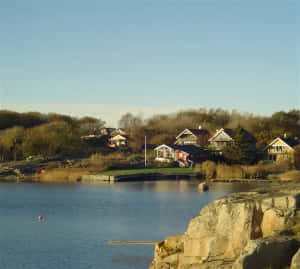 Tonsberg Coastal Homes Norway Wallpaper