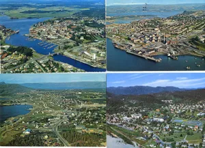 Tonsberg Norway Aerial Views Collage Wallpaper