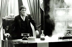 Tony Montana Fury Scene Wallpaper