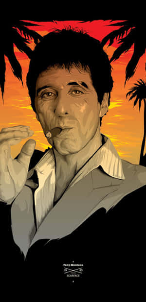 Tony Montana Scarface Artwork Wallpaper