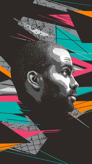 Tony Parker Colorful Zigzag Wallpaper