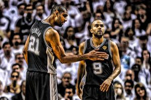 Tony Parker Holding Back Wallpaper