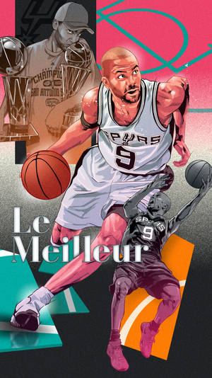 Tony Parker Vector Art Wallpaper