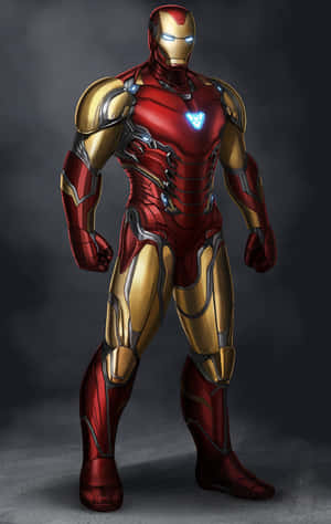 Tony Stark Showing Off His Iron Man Suit Wallpaper