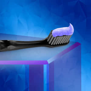 Toothbrushwith Purple Toothpaste Wallpaper