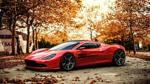 Top 10 Car Red Aston Martin Dbs Fall Wallpaper