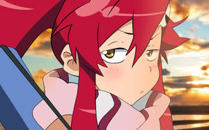 Top Anime Yoko Littner Side-eye Wallpaper