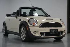 Top-down Driving Excitement: Mini Cooper S Convertible Wallpaper