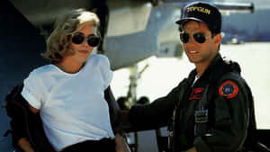 Top Gun Tom Cruise And Kelly Mcgillis Wallpaper