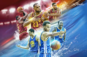 Top Nba Players Dribbling In The 2020-2021 Season Wallpaper