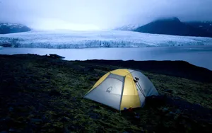 Top View Camping Wallpaper