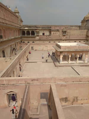 Top View Of Amer Fort Wallpaper