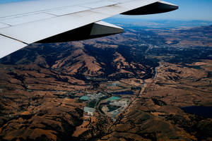 Topography From A Plane Wallpaper