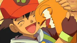 Torkoal Crying And Hugging Ash Wallpaper