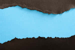 Torn Paper Blue-green And Black Wallpaper