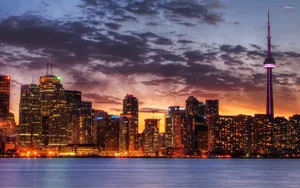 Toronto Canada Seafront Tower Wallpaper