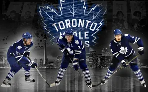 Toronto Maple Leafs Players In Toronto Bay Wallpaper