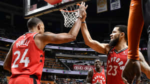 Toronto Raptors Players Norman Powell And Fred Vanvleet Wallpaper