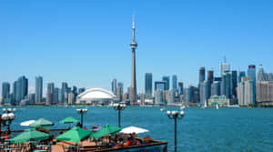 Toronto Skyline Viewfrom Islands Wallpaper